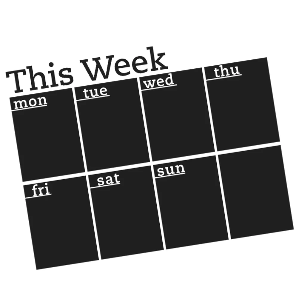 Wall Planner Kids Stickers Cute School Supplies Aesthetic Weekly Chalkboard Planning Blackboard Office