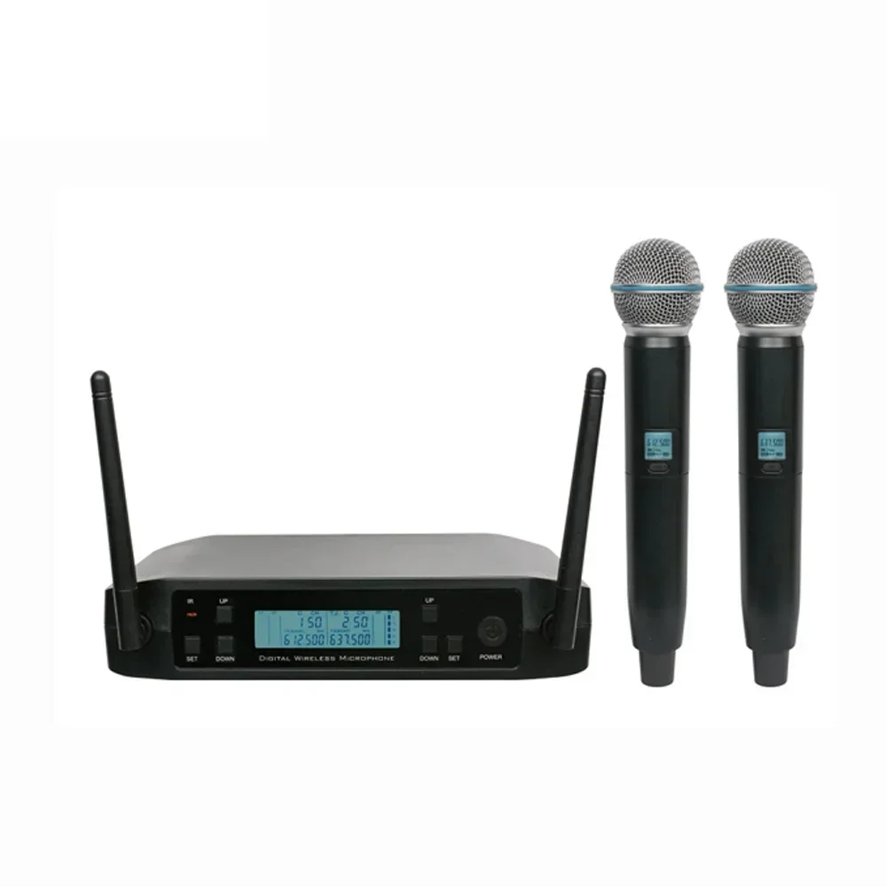 

BA240 Cheap price uhf dual channel handheld long range wireless microphone