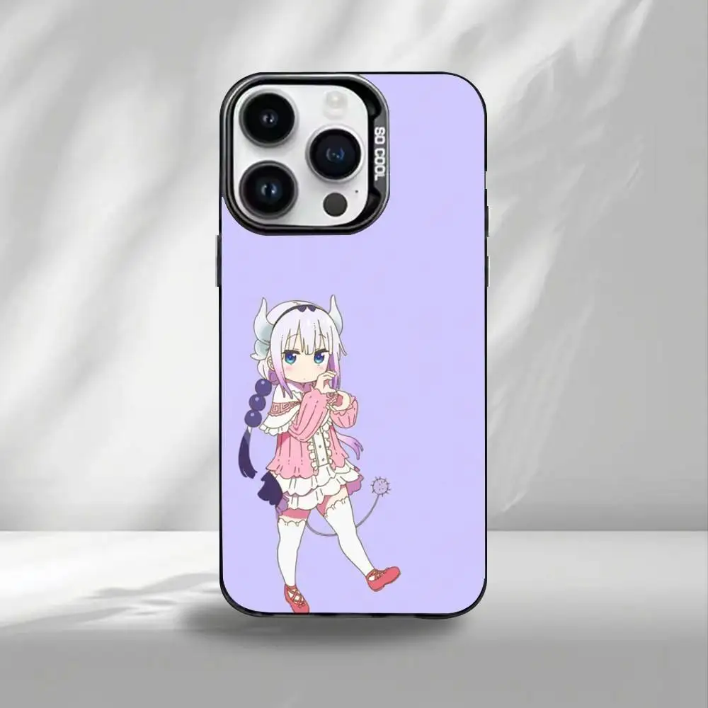 M-Miss Kobayashi's Dragon Maid  Phone Case For iPhone17,16,15,14,13,12,Pro Max Black Colorful Phone case