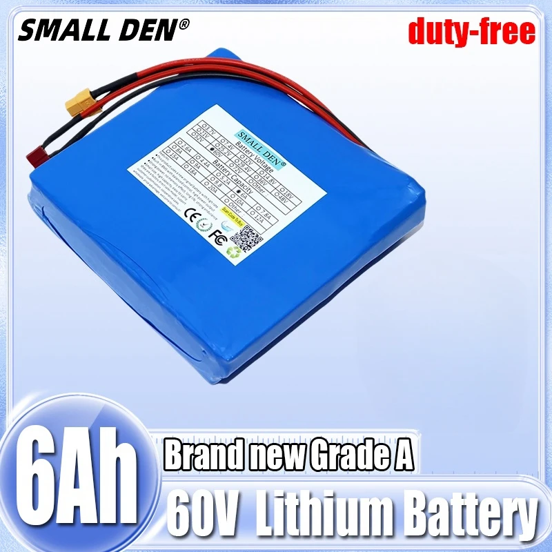 

60V 6Ah new HG2 lithium-ion battery 16S2P 360WH for self balancing scooter electric unicycle electric tools with BMS+67.2V 2A AA