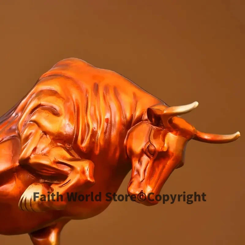 2024 HOME Financial industry stock market BOSS good luck COPPER BULL decorative Bring good luck Recruit wealth Business booming