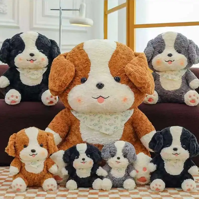 23/30/45cm Śliczny Border Collie Pluszowa zabawka Wypchane zwierzę Kreskówka Pies Miękka poduszka Prezent Dzieci Dziewczyny Kawaii Prezent Łóżko Sofa Wystrój
