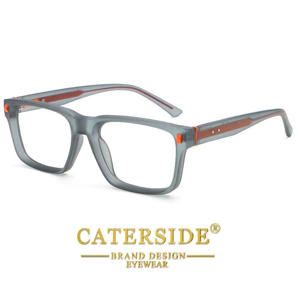 CATERSIDE Fashion Square Brillenhalter für Herren, Retro, Anti-Blaulicht, Computer-Brillenhalter, dekorative Brillen für Damen – Detail 13