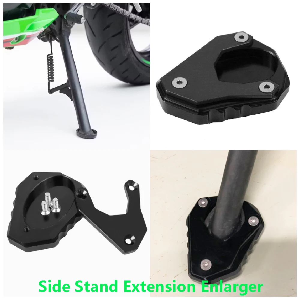 Fits for Kawasaki Ninja 500 SE 400 ABS KRT EX500 EX400 Z500 2018-2025 Motorcycle Side Stand Base Enlarge Plate Extension Widener