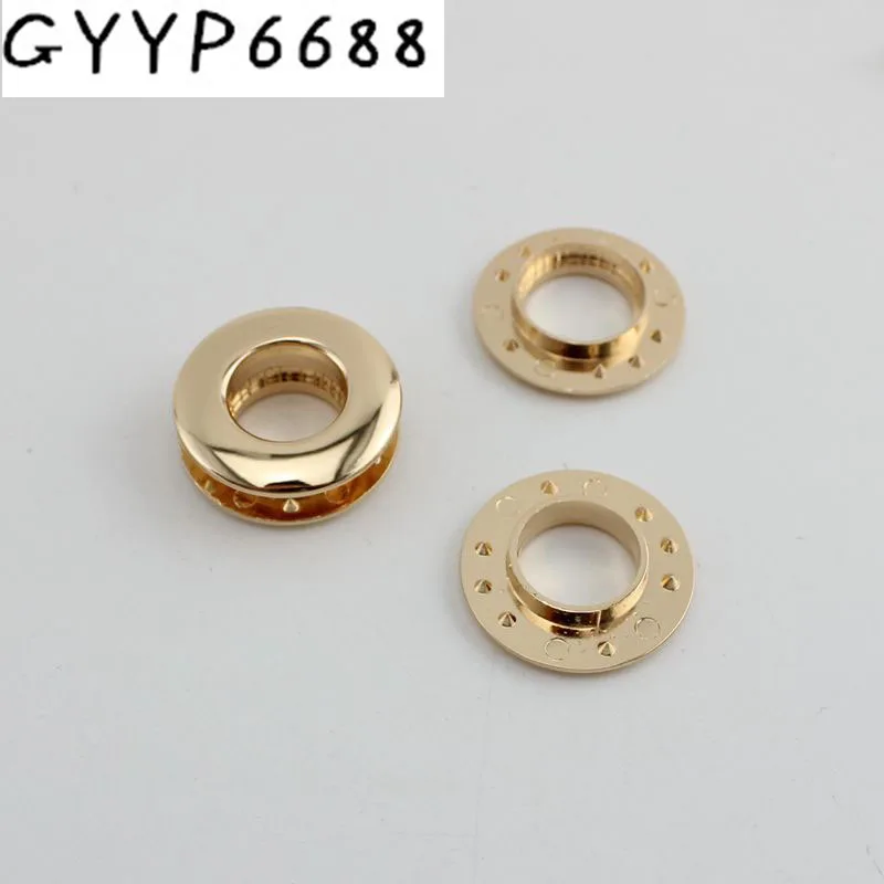 10pcs 8-11-13mm 5 colors Eyelet Hardware female bag hole eyeball drilling without screws hardware accessory push round eyelets