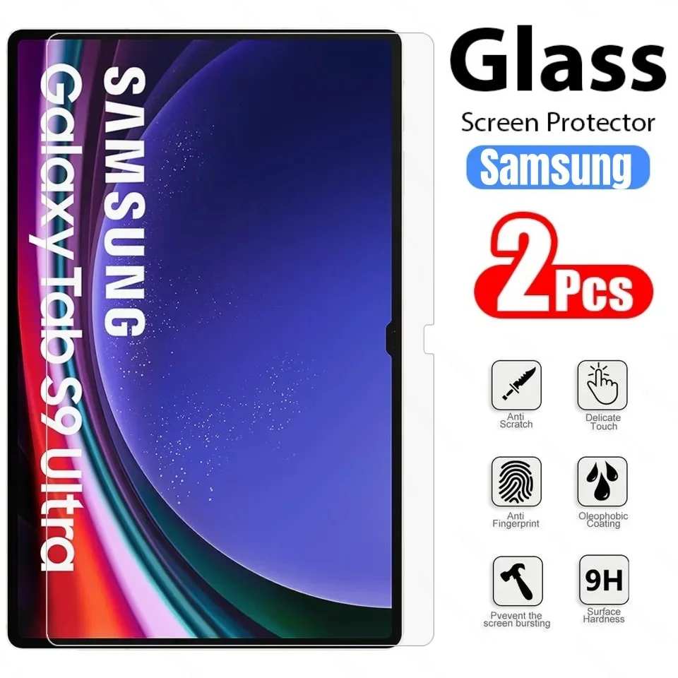 2pack Screen Protector Tempered Glass For Samsung Galaxy Tab S9 Ultra 14.6 Inch SM-X910B X916B 9H Protective Film