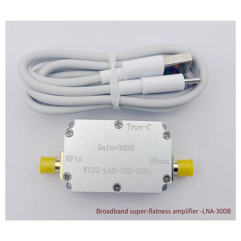 ABGN LAN 10M-6Ghz High Flatness Amplifier Gain RF Drive Signal Receiver Radio Drone Satellite SDR Walkie-Talkie