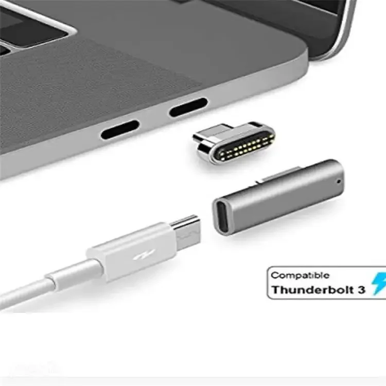 

For 2021 MacBook Pro USB-C Thunderbolt 4USB4 Magnetics Adapter 24PINpogopin