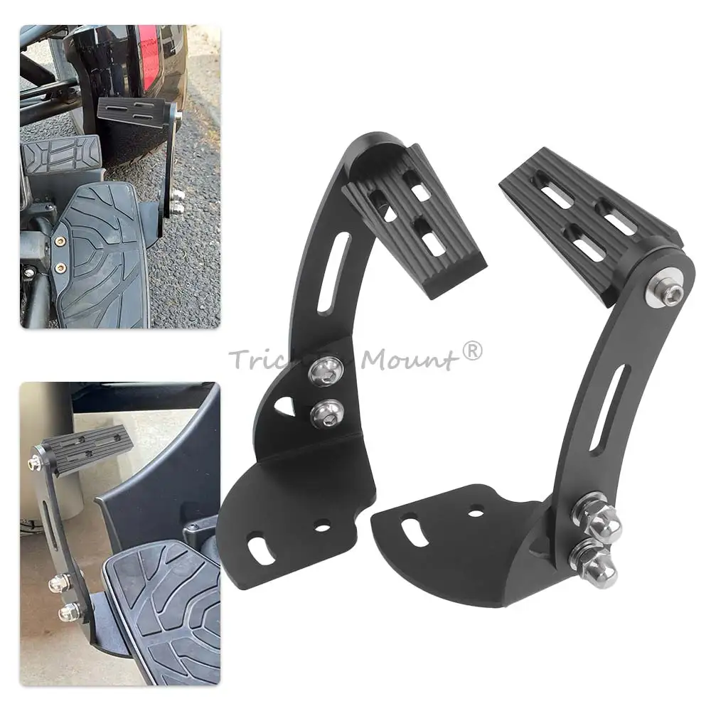 

Highway Foot Pegs Floorboard Foot Rest Adjustable Footpeg Footrest Kit For Can-Am Spyder F3 Model With Factory Floorboards 15-23