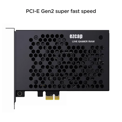 Imagen 2 del producto ezcap324B Live Gamer Raw PCIE 4K Tarjeta de captura de videojuegos Registro y transmisión en vivo para sistemas de juegos Videocámaras