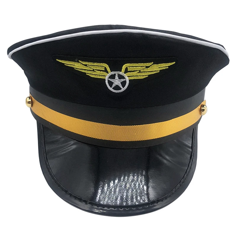 Cap Captain Hats Navy Party Costume Police Sailors Caps Captains Flight Boat Nautical Aircraft Attendant