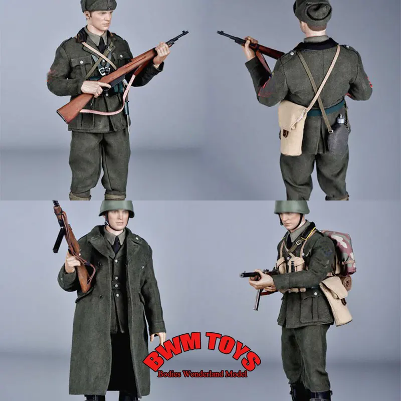 (No Figure) QOM-1058 1/6 Scale Male Soldier Infantry/Artillery Corps Clothes Set Military Equipment For 12'' Action Figure Doll