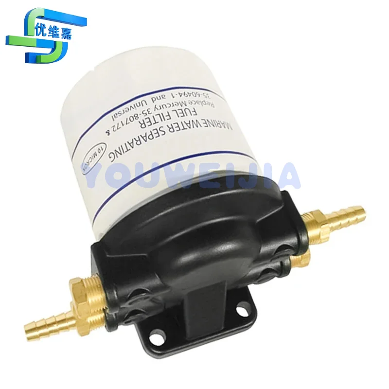 35-60494-1 35-807172   35- 802893 Q4 18-7983-1 10 Micron Fuel Filter Kit Marine Water Separation for Mercury Outboard Motor