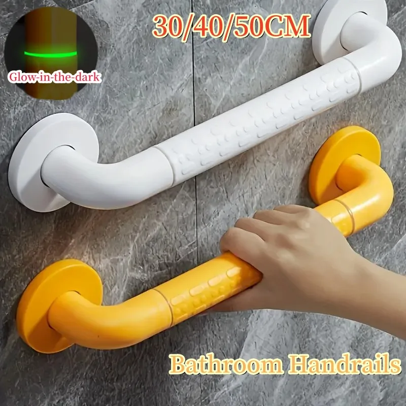 1PC Bathroom With Luminous Safety Anti-fall Handrail Stainless Steel Handle Anti Drop and Anti Skid Elderly Bathroom 30/40/50CM