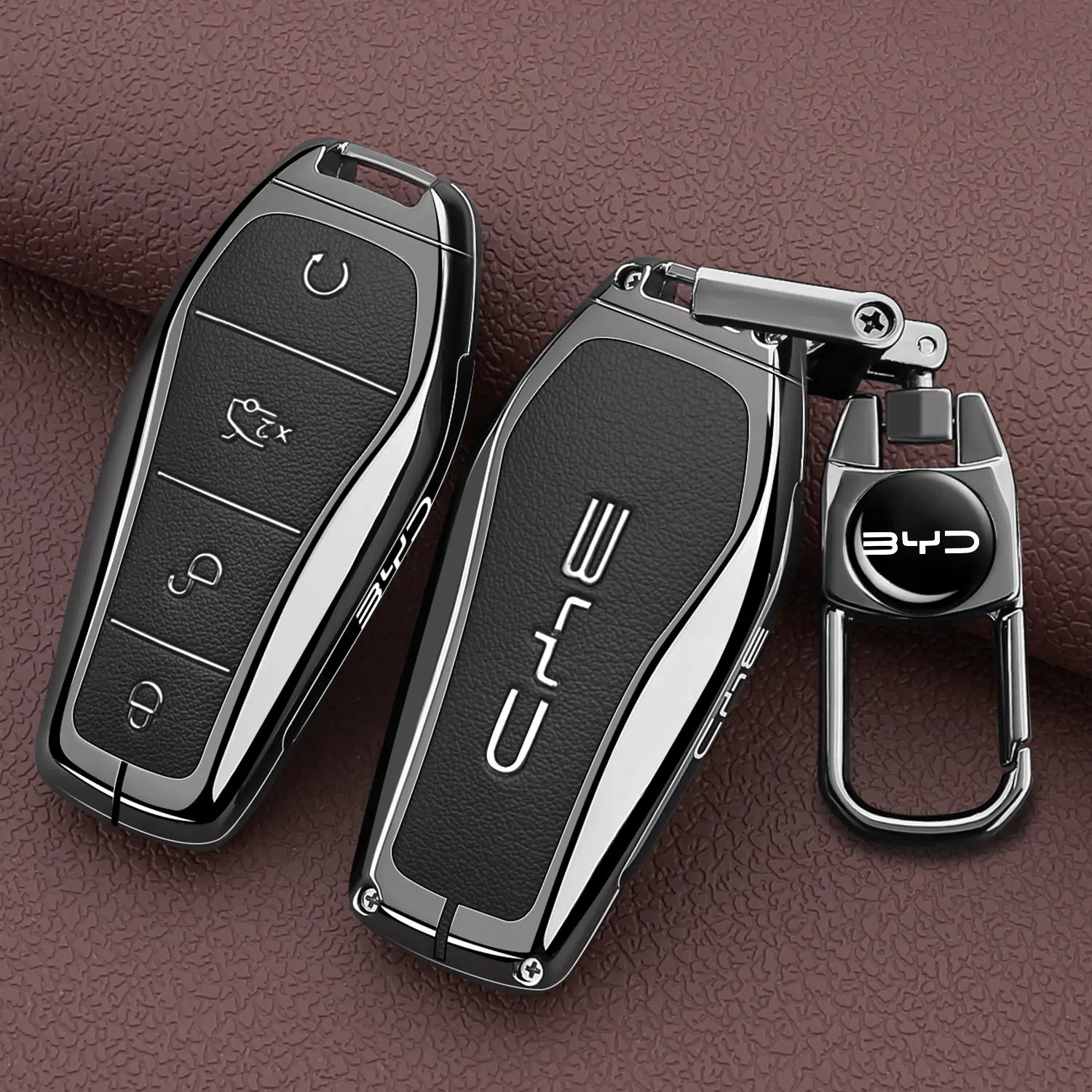 BYD Han EV keycase 2026 Han DMi car specific flash charging version remote control case with high-end metal buckle