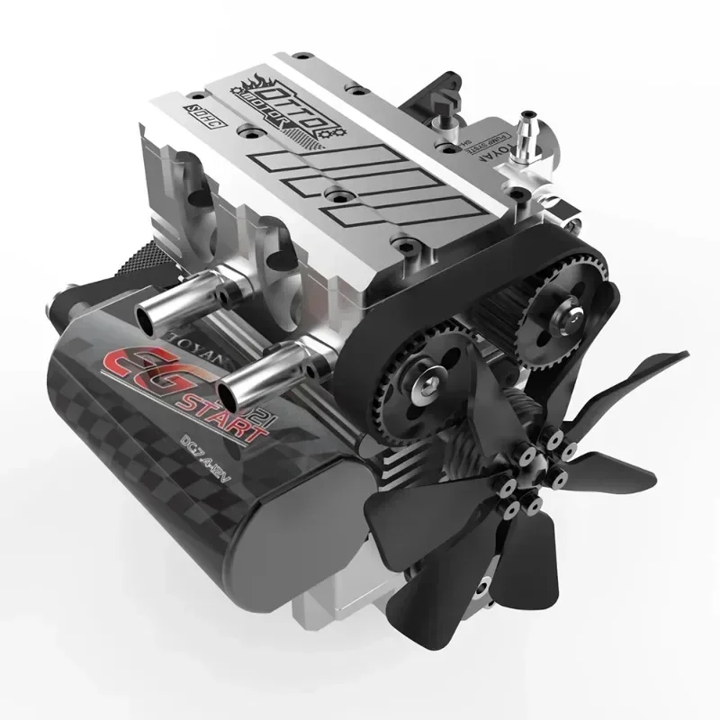 NEW TOYAN FS-L200AC 4-stroke Air-cooled Engine 7cc in-line 2-cylinder Nitrogen Combustion Engine Model Kit