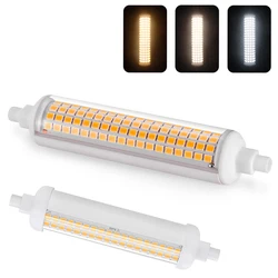 As ampolas de inundação cerâmicas, branco morno ultra brilhante, frio, substituem as lâmpadas do halogênio, 20W, R7s, 118mm, J118, 110V, 220V, 85-265V, 200W, PCes 2