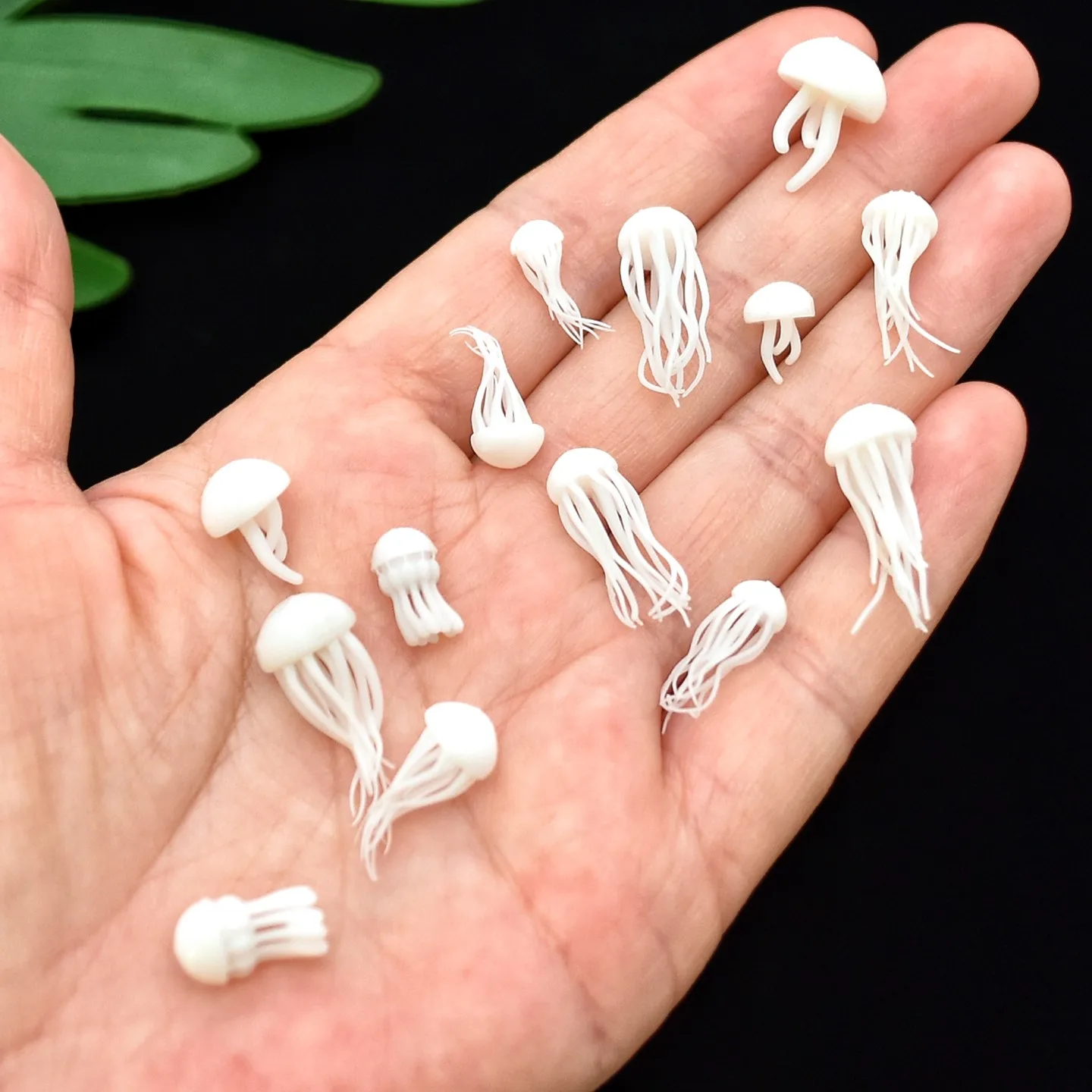 3d misturado micro água-viva, mini animais, artesanato diy, artesanal, jóias de resina, epóxi uv, moldes de enchimento, mini estatuetas