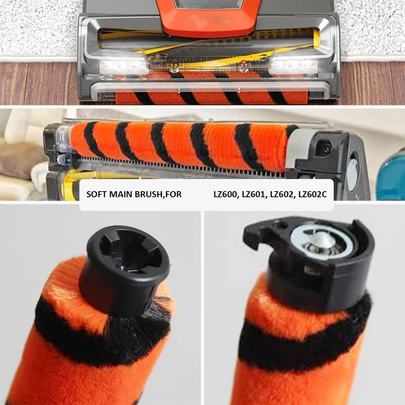 AD-قطع غيار فرشاة دوارة فلتر Hepa لملحقات المكنسة الكهربائية Shark LZ600، LZ601، LZ602، LZ602C