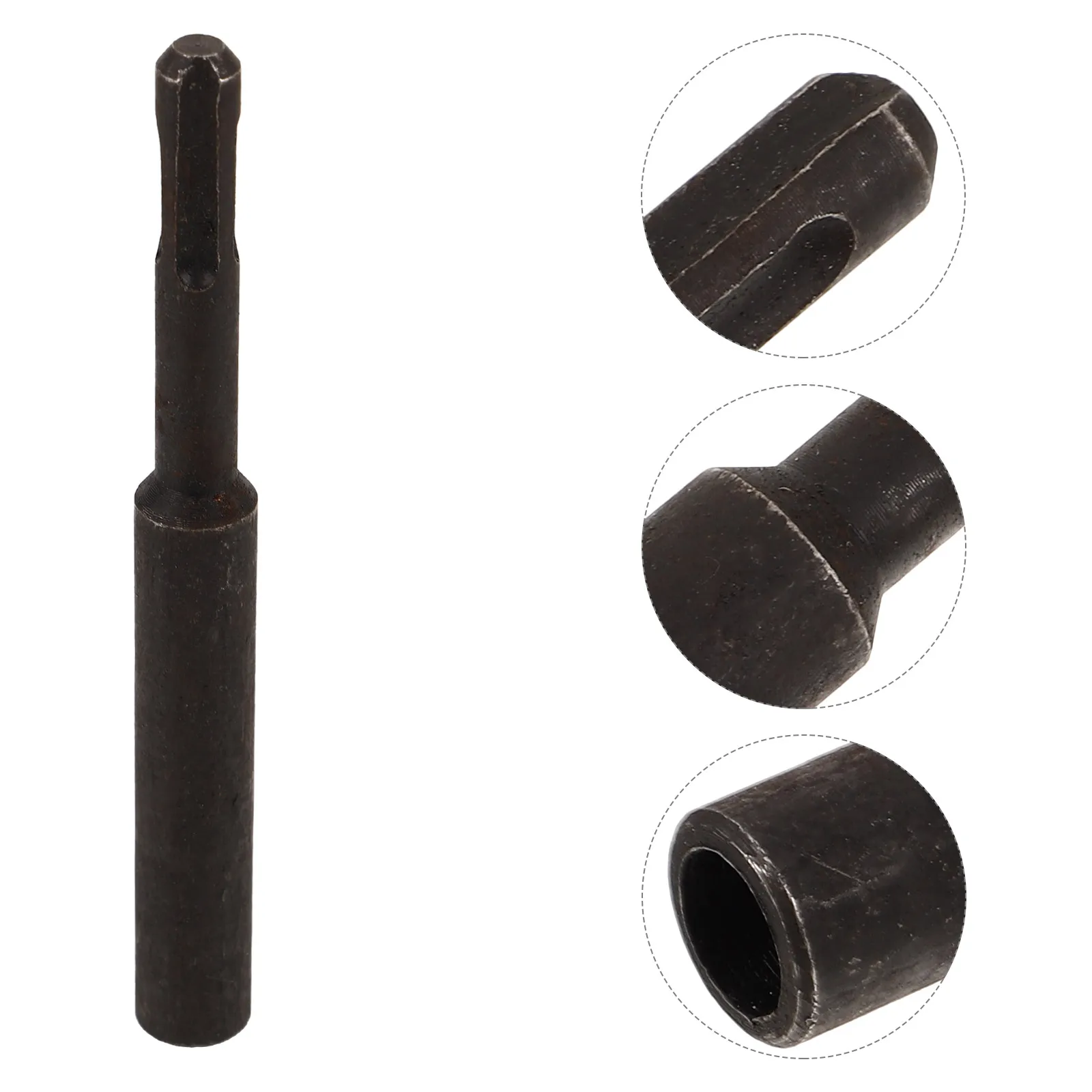

Hammer Drill Sleeve Ground Rod Driver Forged Steel Grounding Accessory Drills Drivers Tool Pole Rods Earth Rotary Hammers Sturdy