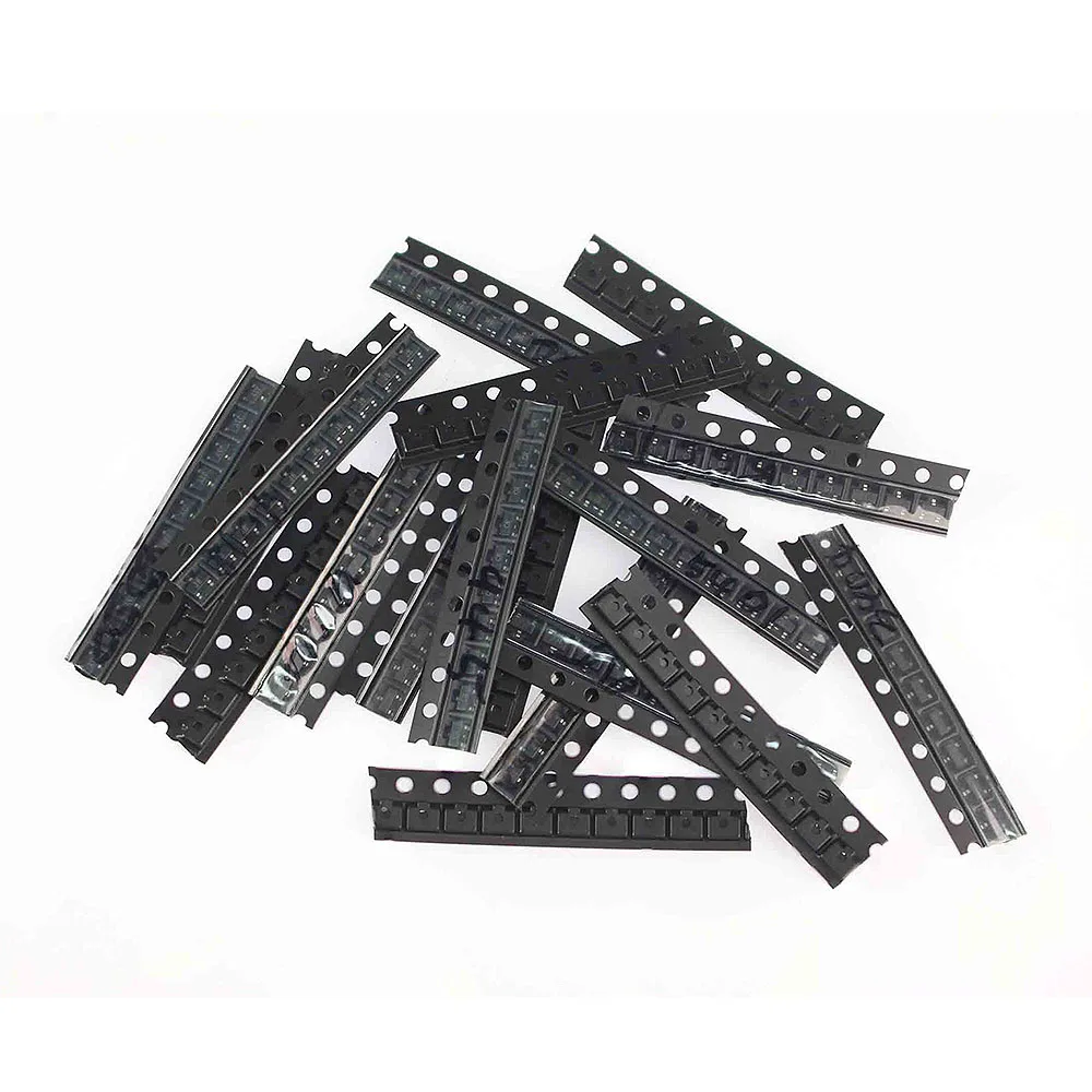 Kit Transistor SMD da 180 pezzi SOT-23 18 tipi S9013 S9014 S9015 S9018 2 n3904 2 n3906 A92 C1815 A1015 Set di Transistor stabili