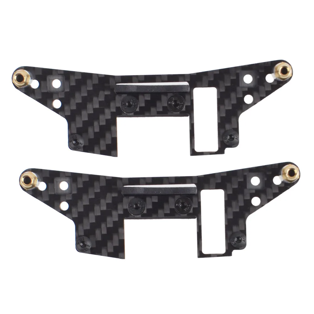 Carbon Front Rear Shock Tower/Damper Stay for Tamiya TA03 TA03Fpro Upgrades Part