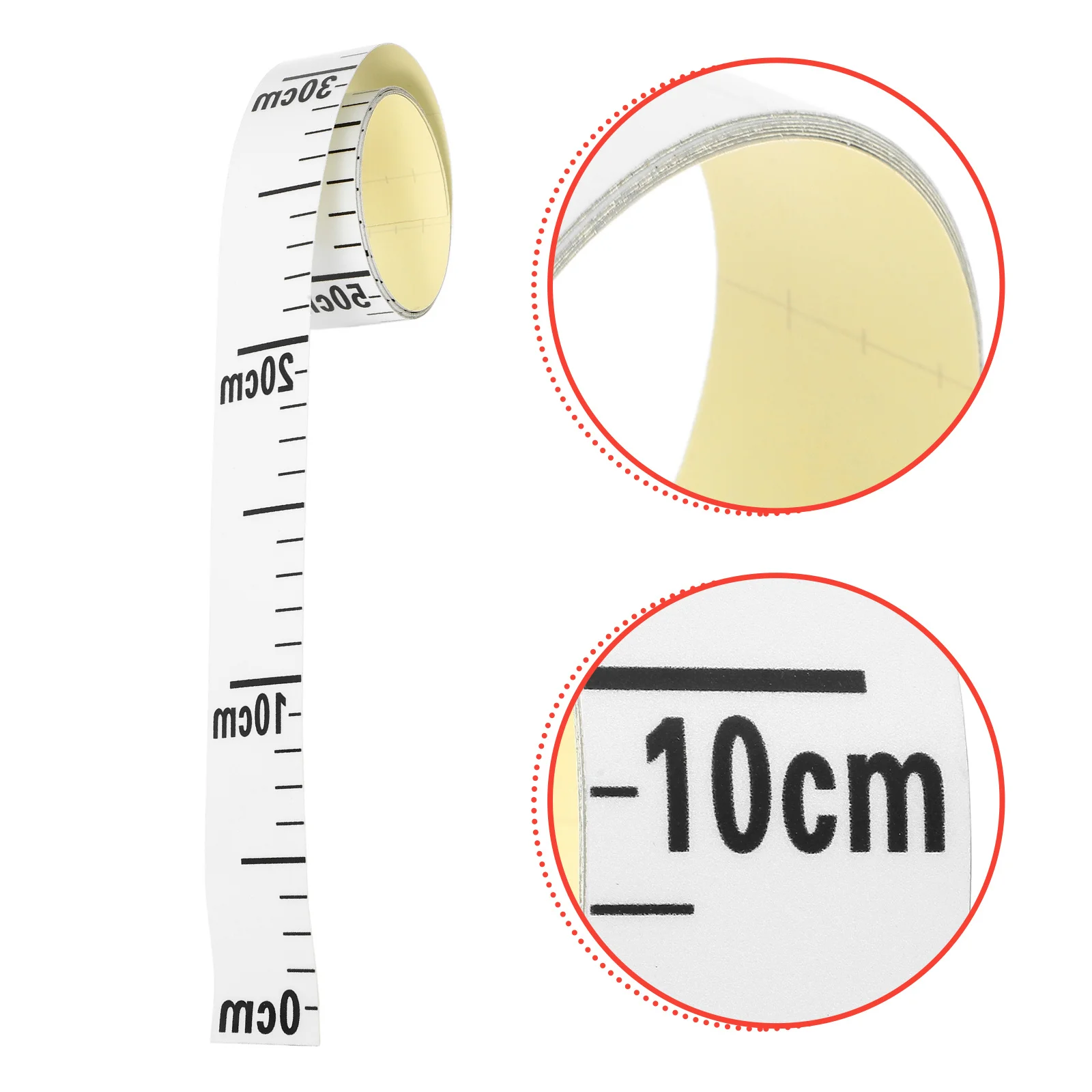 

Water Level Ruler Sticker Aluminum Reflective Self-Adhesive Easy Apply Water Level Scale Sticker for Tanks Adhesive Reflectors