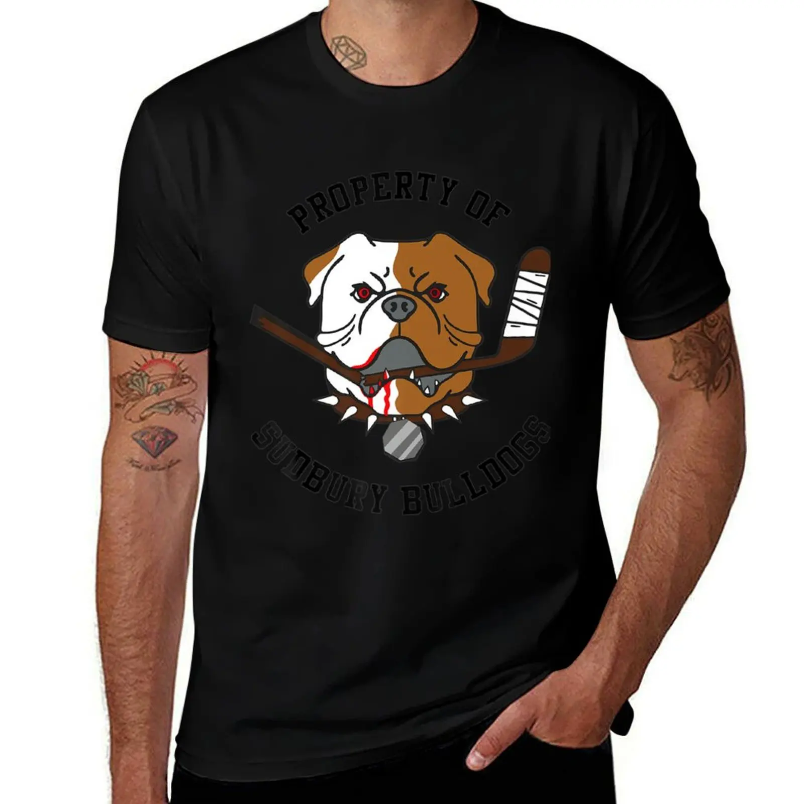 

Мужская и женская футболка Property Of Sudbury Bulldog, забавная футболка премиум-класса, мужская одежда, заготовки, футболка с рисунком, мужские футболки с рисунком, пакет