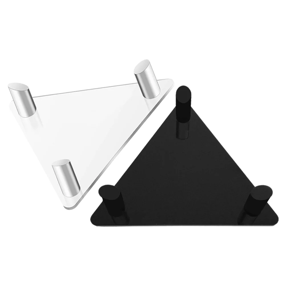 

2 Pcs Bowling Football Bracket Fitness Stand Acrylic Soccer Balls Displaying Holder