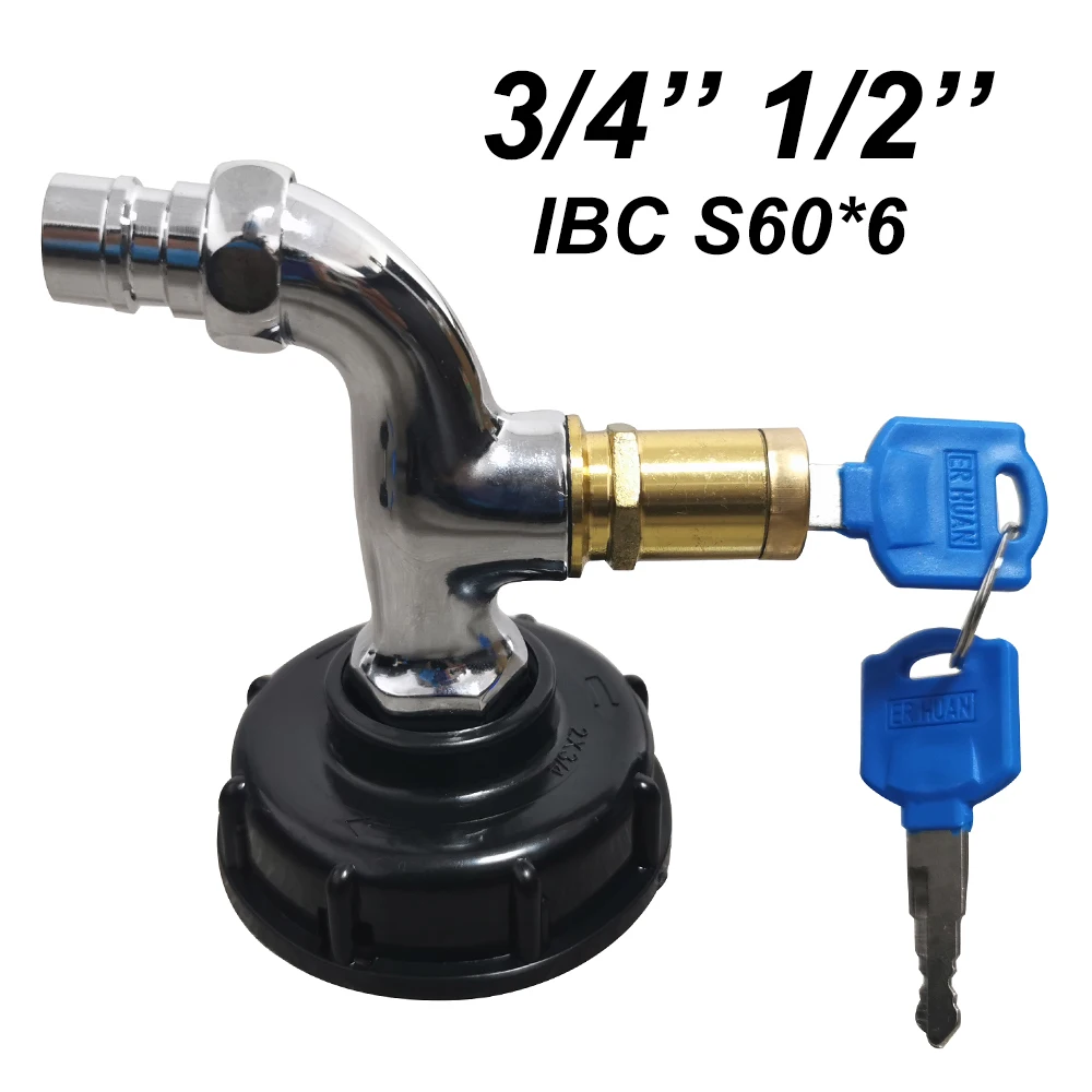 

Смеситель для водопроводной трубы для автомойки Смеситель с ключом 3/4 дюйма 1/2 дюйма Адаптер резервуара для воды IBC Смеситель для мойки автомобиля высокого давления Чистка автомобиля