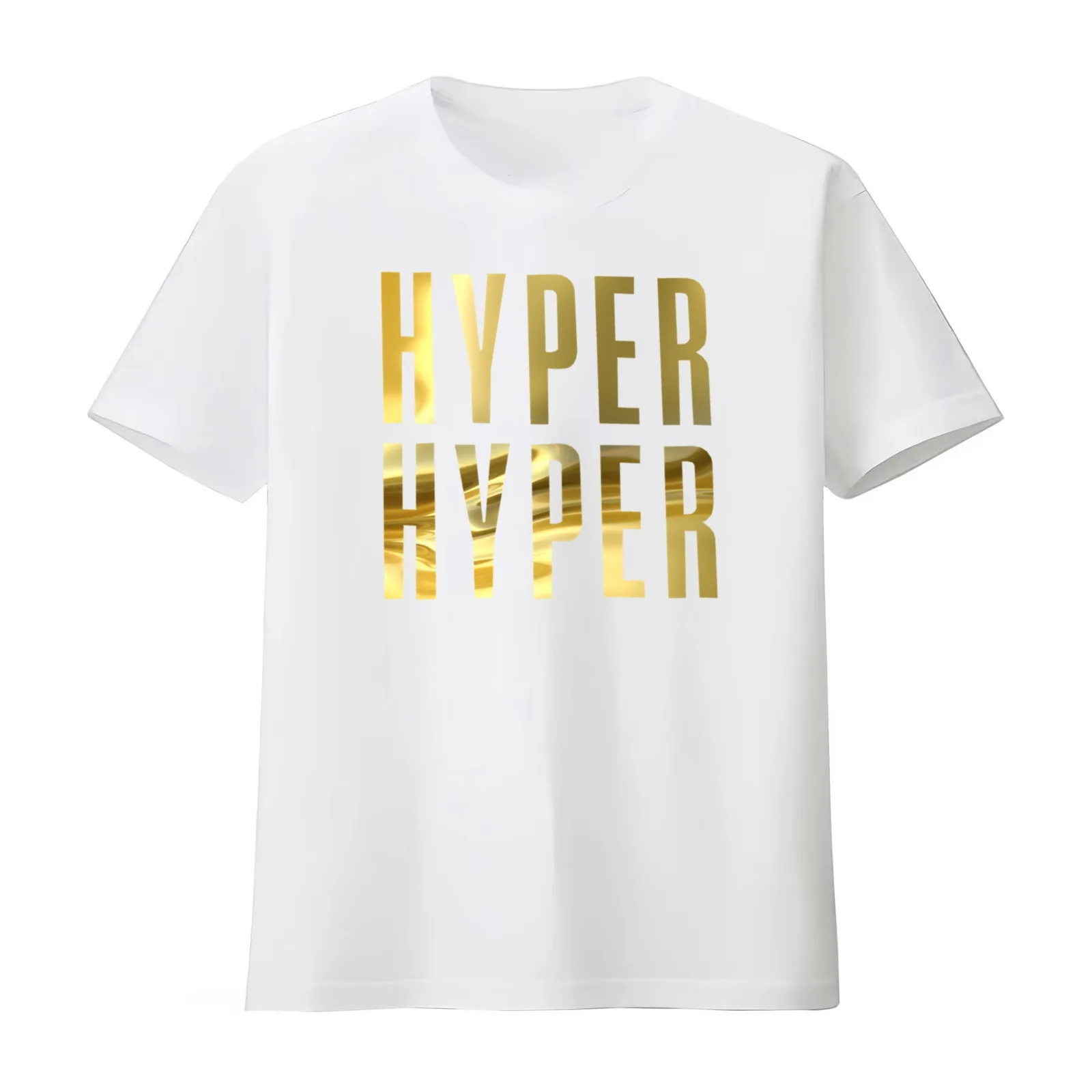Hyper Hyper - Scooter band collector hit 90s gold edition T-Shirt Summer Casual Cotton Tee Oversized Streetwear Tops