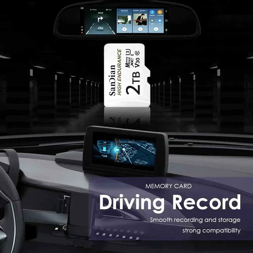 Hochleistungsfähige 128GB 256GB V30 C10 Original Micro TF SD-Karte für Dashcam, Auto-CCTV, Heimüberwachungskamera, Full HD Pro Max – Detail 3