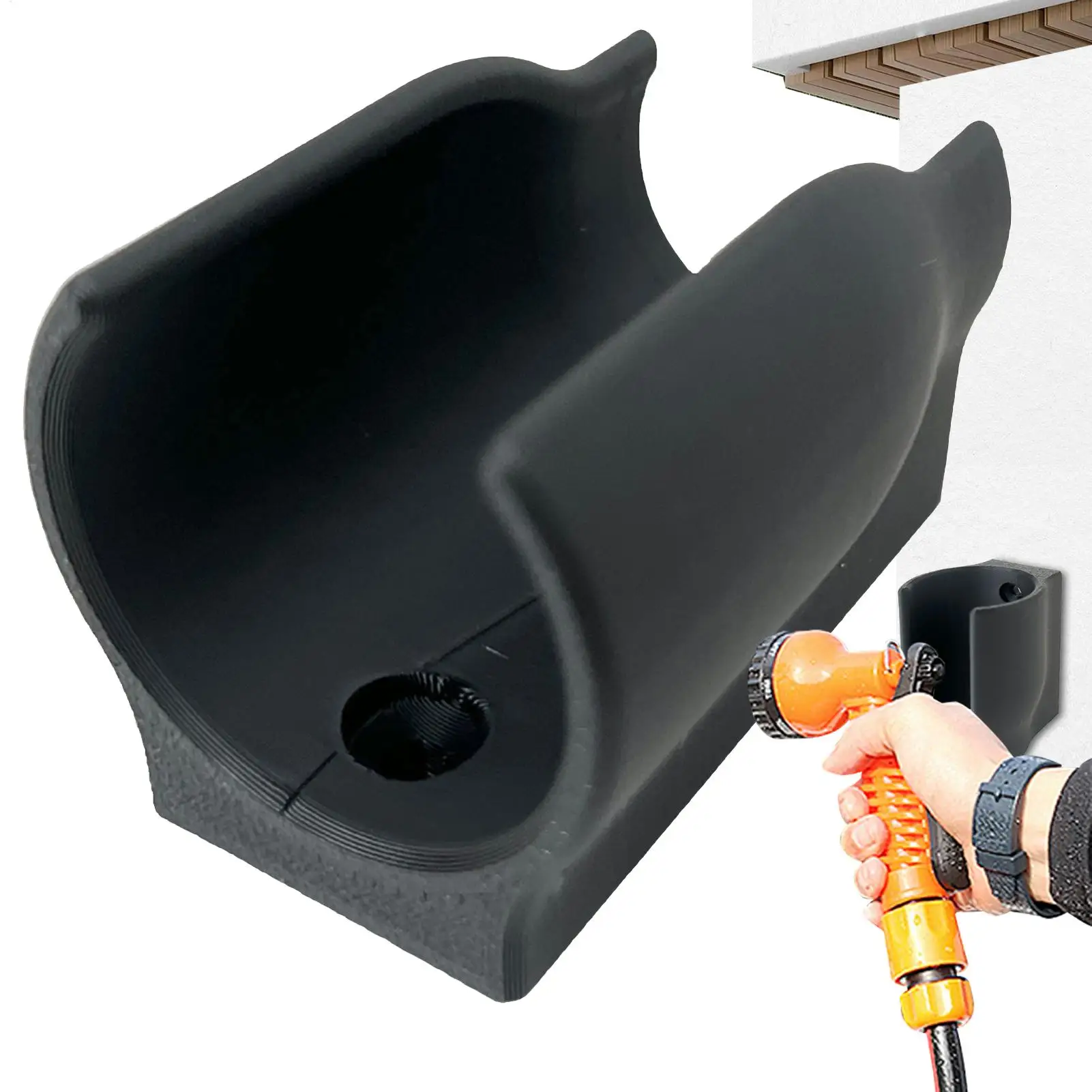 Wall Mount Anti Slip Hose Holder Sprayer Attachment For Nozzles Garden Yard Outdoor Accessories