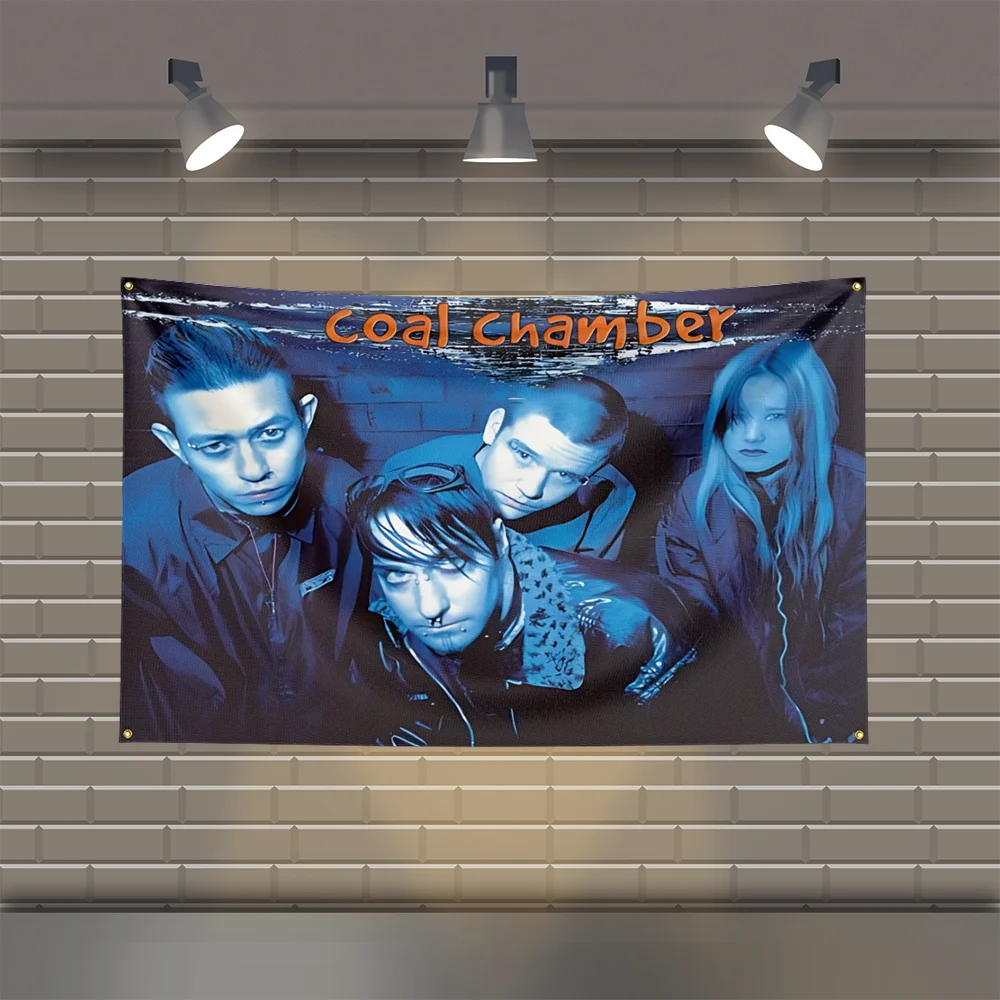 3x5 Ft C-CoalS C-ChamberS Heavy Metal Band Flag Rock Music Wall Banner for Bedroom Studio Bar Concert Outdoor Decor