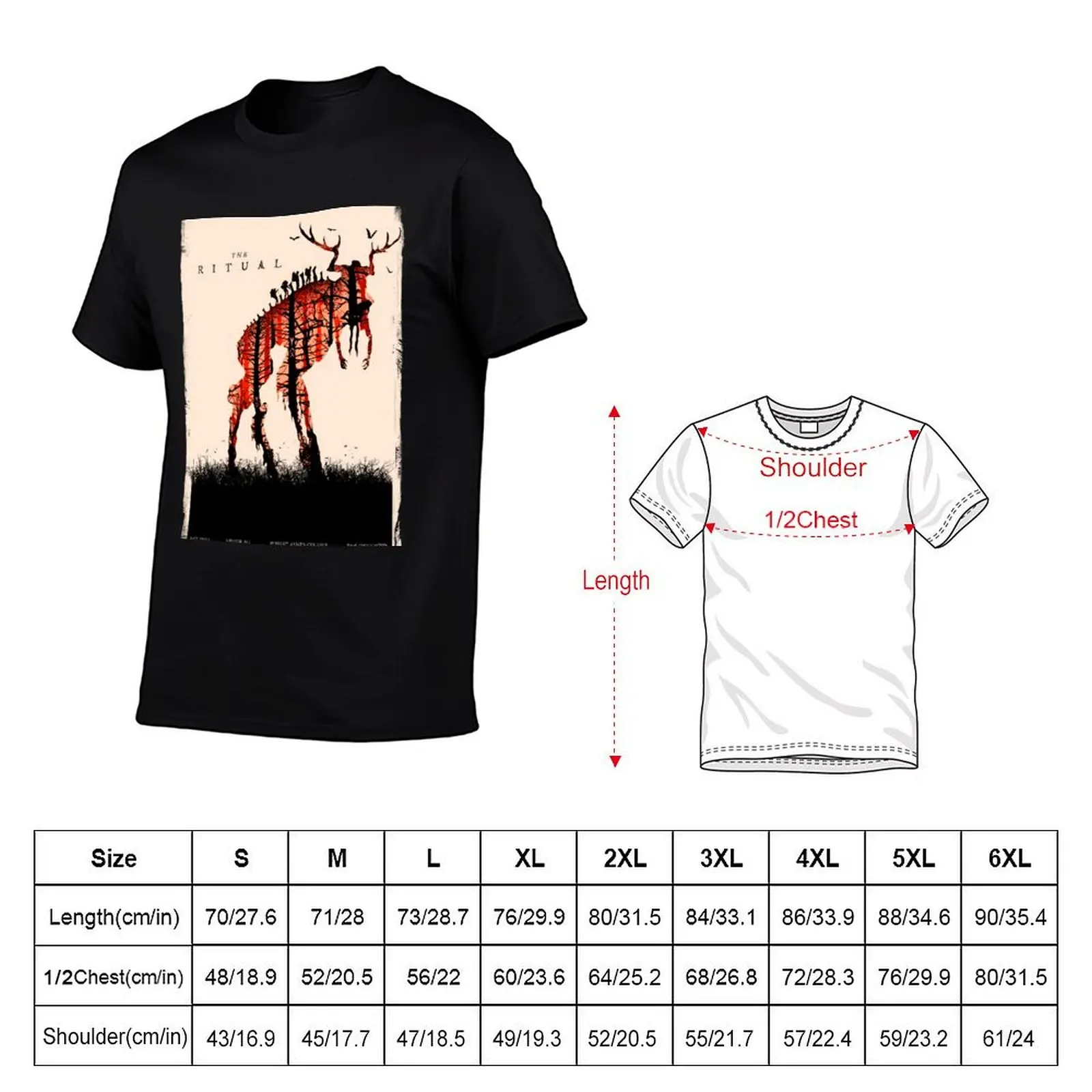 The ritual movie minimalist poster T-Shirt vintage graphic tee anime clothes outfits for men