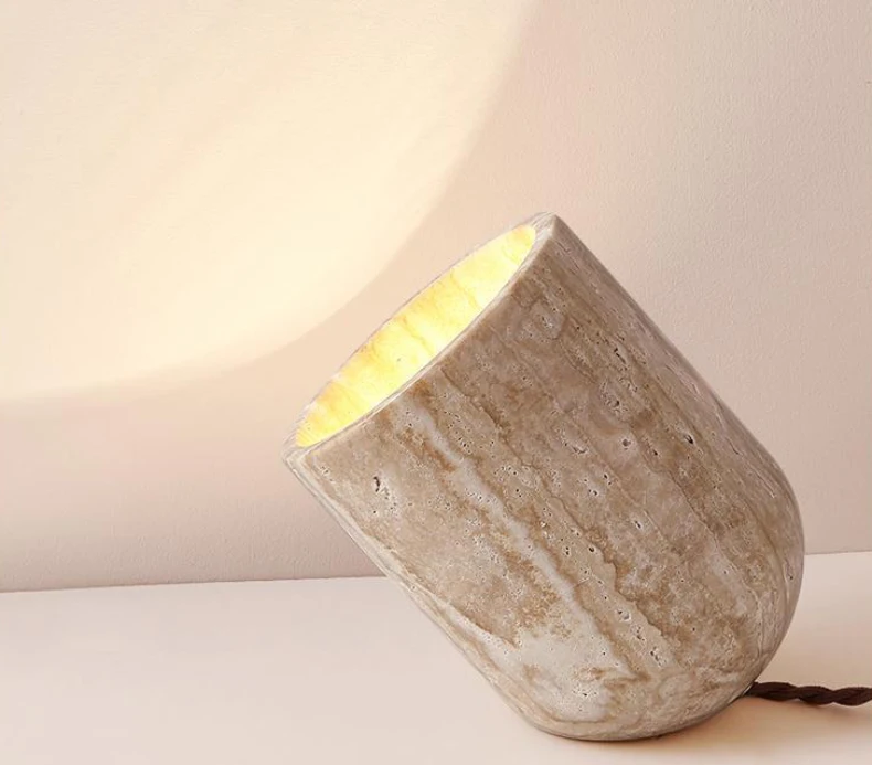Novelty Creative Natural Stone Table Light E27 Bulb