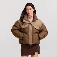 Semir Down Jacket Women Waterproof Patchwork Oversize Stand Collar 2026 Winter New Trendy Coat 4