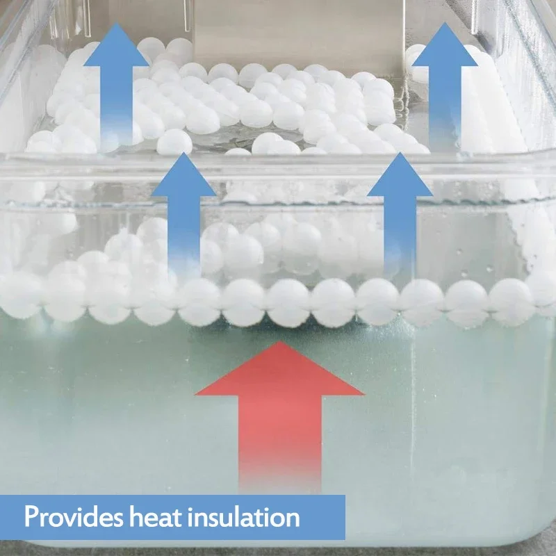 كرات الطبخ Sous Vide خالية من مادة BPA 20 مم 200 كرات مع حقيبة تجفيف شبكية لطباخ الغمر وحمام الماء وحاوية الطبخ Sous Vide