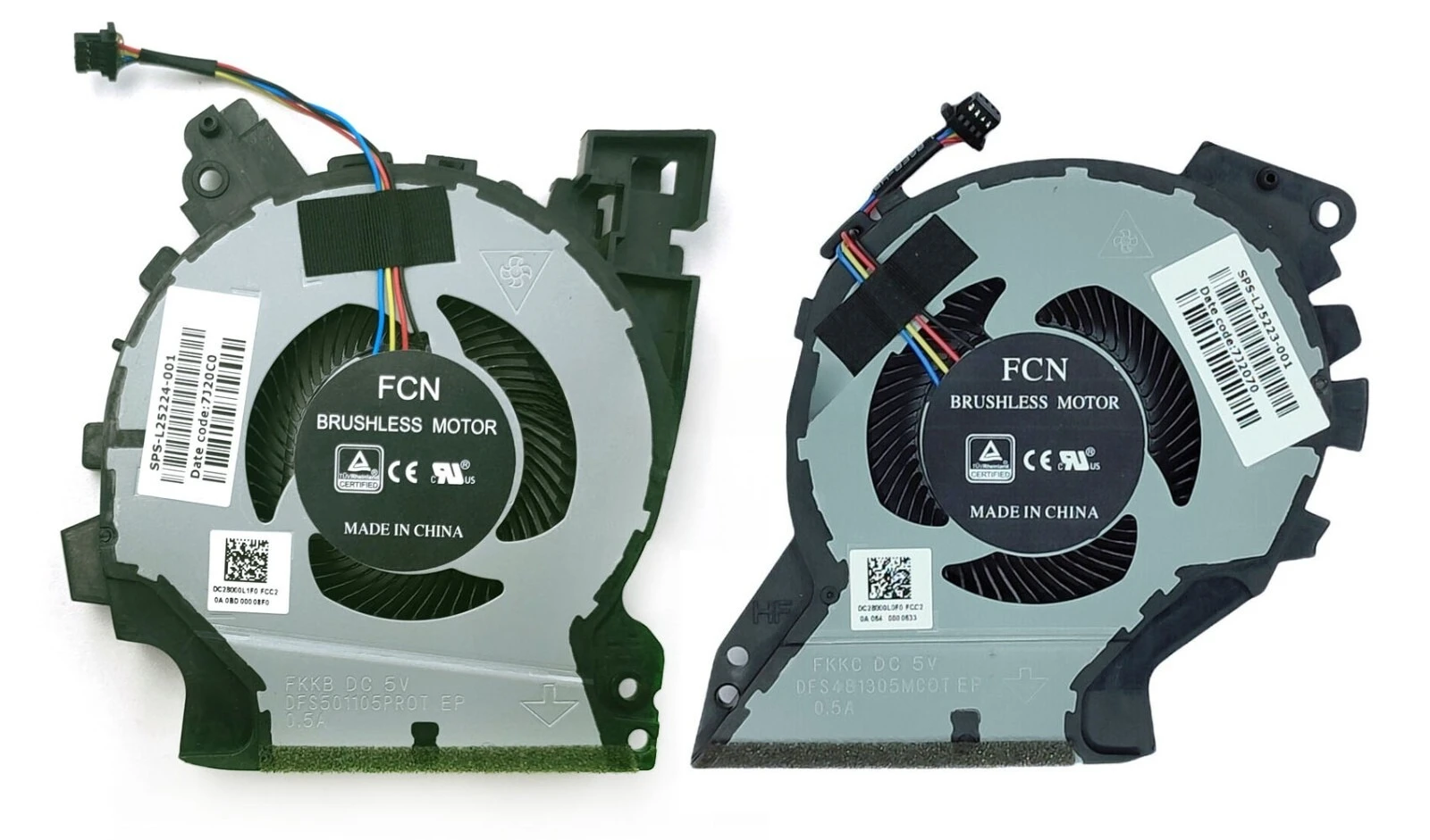 New FOR HP ZBook 15v G5 Mobile Workstation TPN-C134 CPU & GPU Cooling Fans
