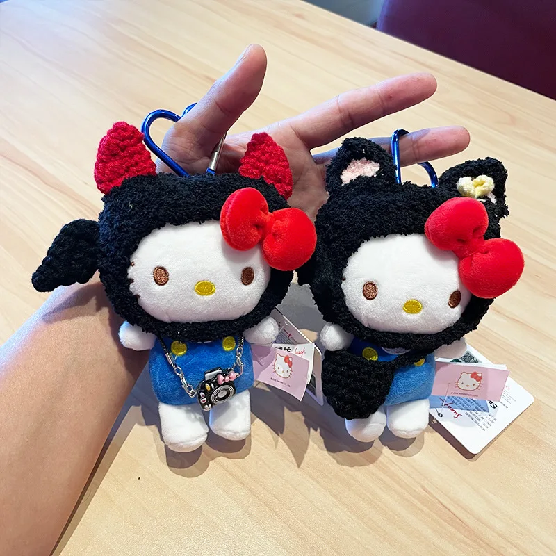 

Милый плюшевый брелок-подвеска Hello Kitty в виде кошки, оригинальный мини-аксессуар для сумки, декоративное украшение