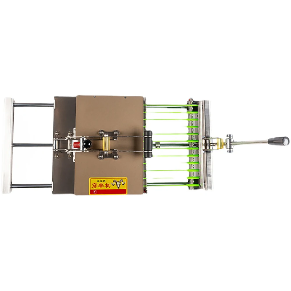 Коммерческий шампур для барбекю, многофункциональная машина для барбекю, машина для нарезки резьбы, ручная машина для шашлыка из нержавеющей стали