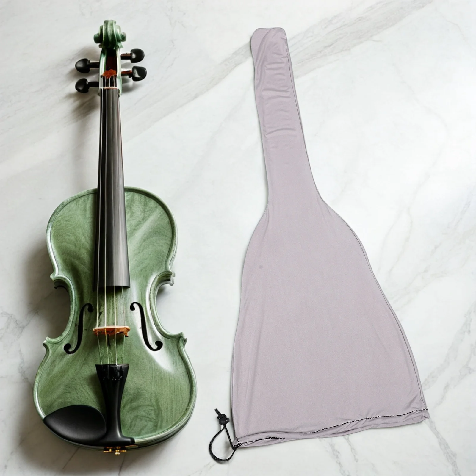 

Guitar Dust Cover Grey Polyester Protective Bag For Acoustic Electric Bass Classical Guitar Universal Fit Lightweight Foldable