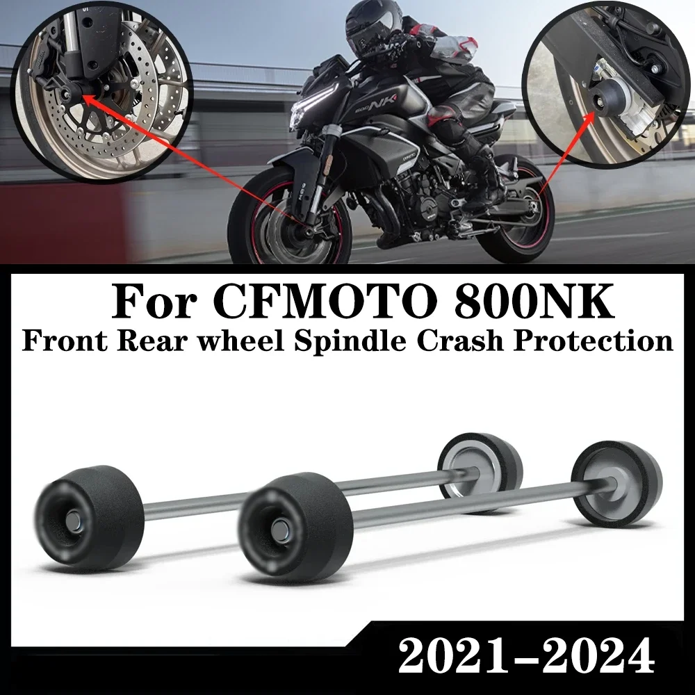 

For CFMOTO 800NK 800MT CF MOTO 800MT 800NK 2021- 2024 Motorcycle Front & Rear Axle Fork Crash Sliders Wheel Protection