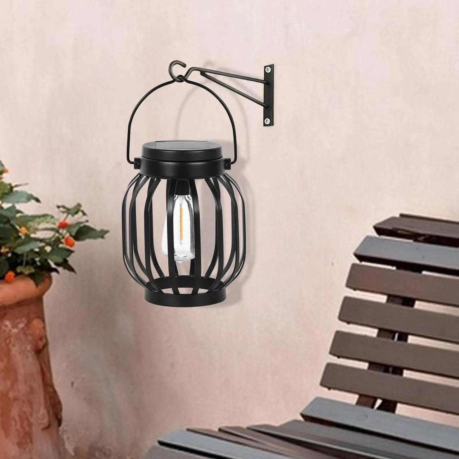 

Hanging Solar Lantern Solar Tungsten Lamp for Garden Patio Fence Camping