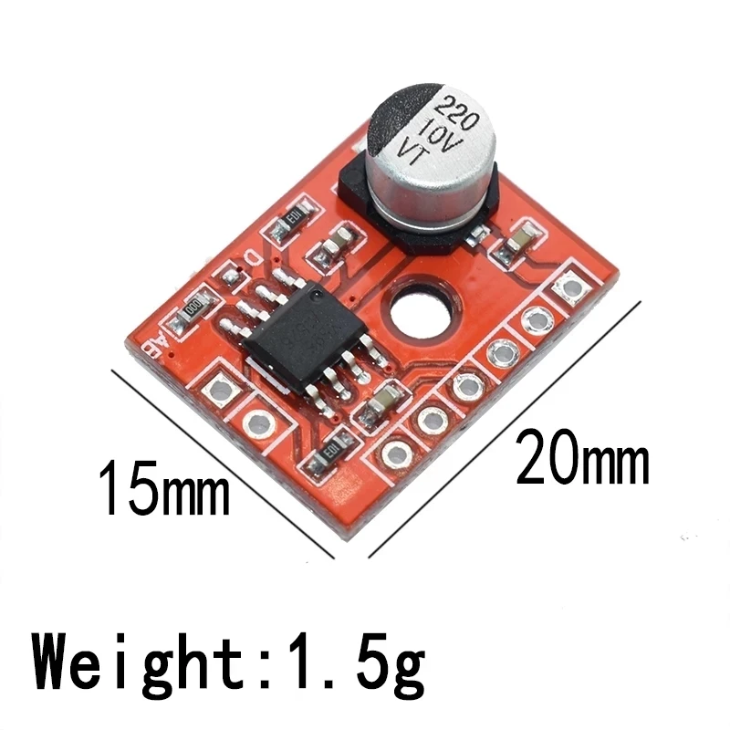 Super-Mini-Digital Verstärker Bord 1*5W Class D Digitale 2,5 V Zu 5,5 V Power Verstärker Bord effiziente Class AB D Optional