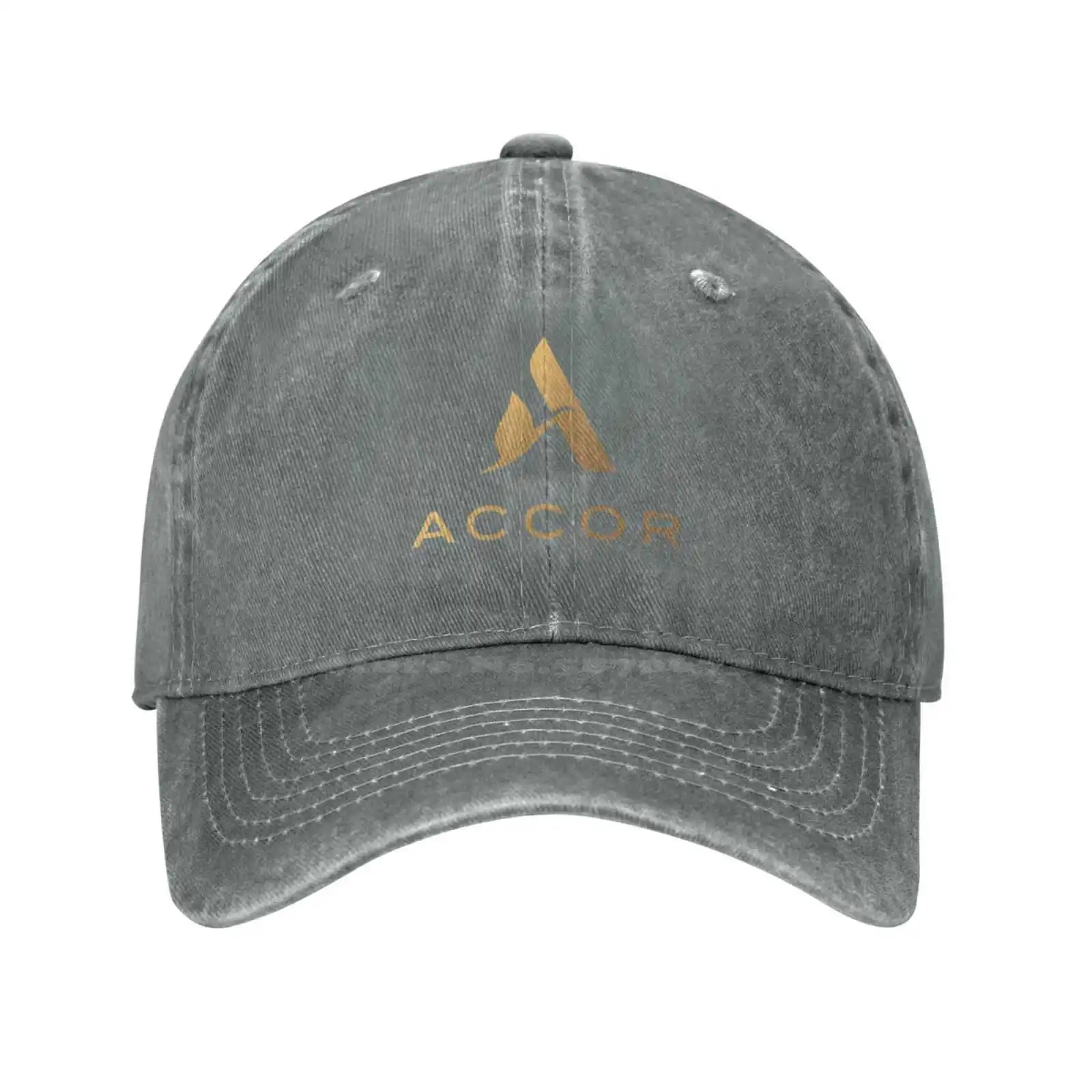 Accor-Casquette en denim avec logo, chapeau de baseball de qualité