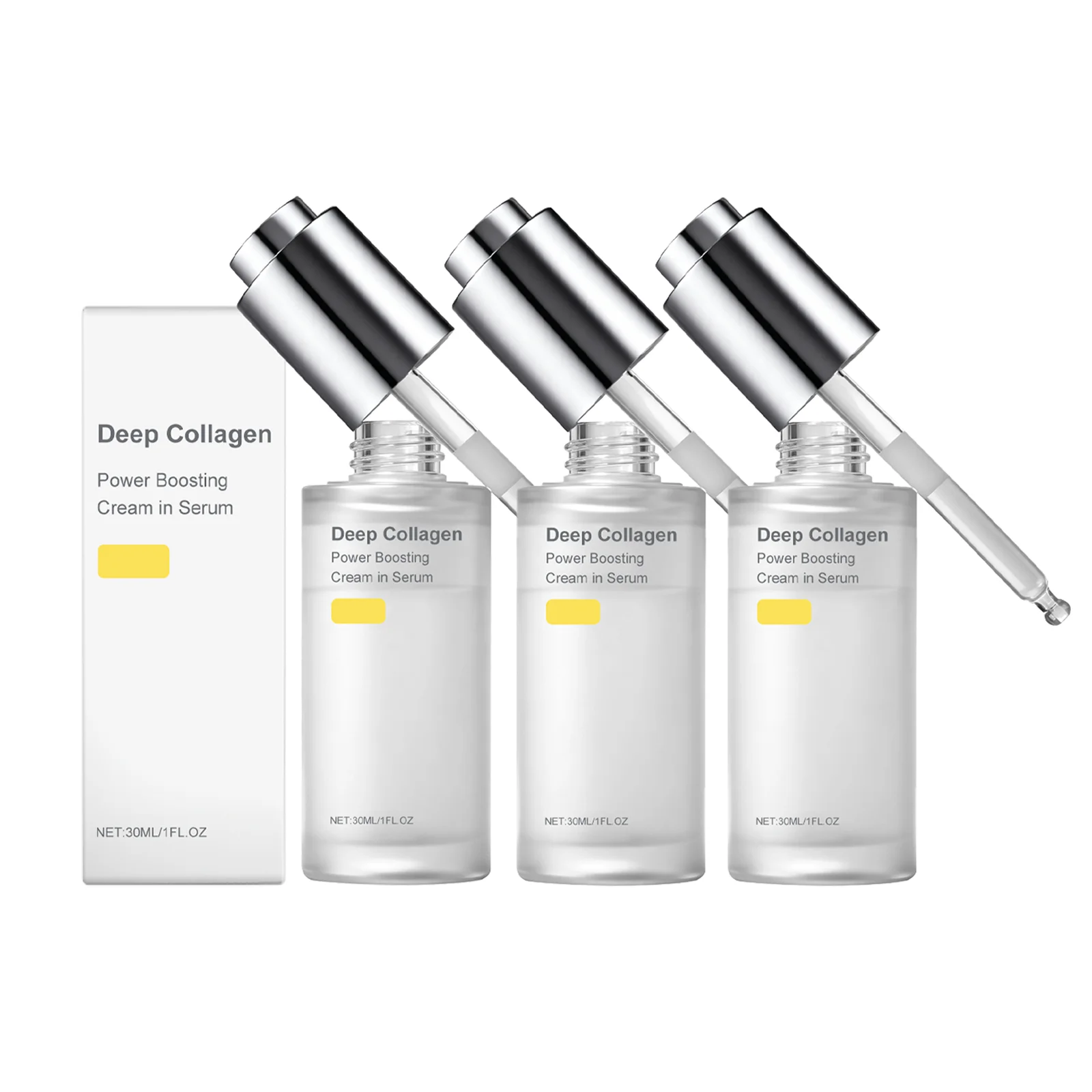Tiefenwirksames Kollagen-Power-Boosting-Serum zur Hydratisierung und Feuchtigkeitspflege Verbessert die Hautelastizität Glättet Feine Linien Tägliche Gesichtspflege