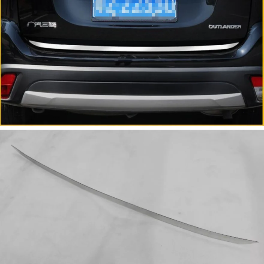 

For Mitsubishi Outlander 2013-2016-2019 -2021 Accessories Rear Trunk Tailgate Door Strip Streamer Lid Cover Trim