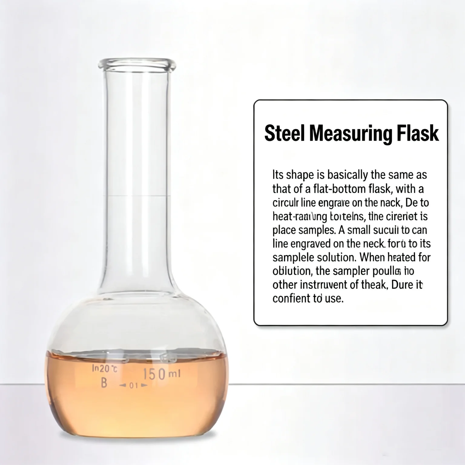 1624 Steel Quantity Bottle, Steel Quantity Cylinder, Flask, High Borosilicate Glass Dual-Purpose Bottle