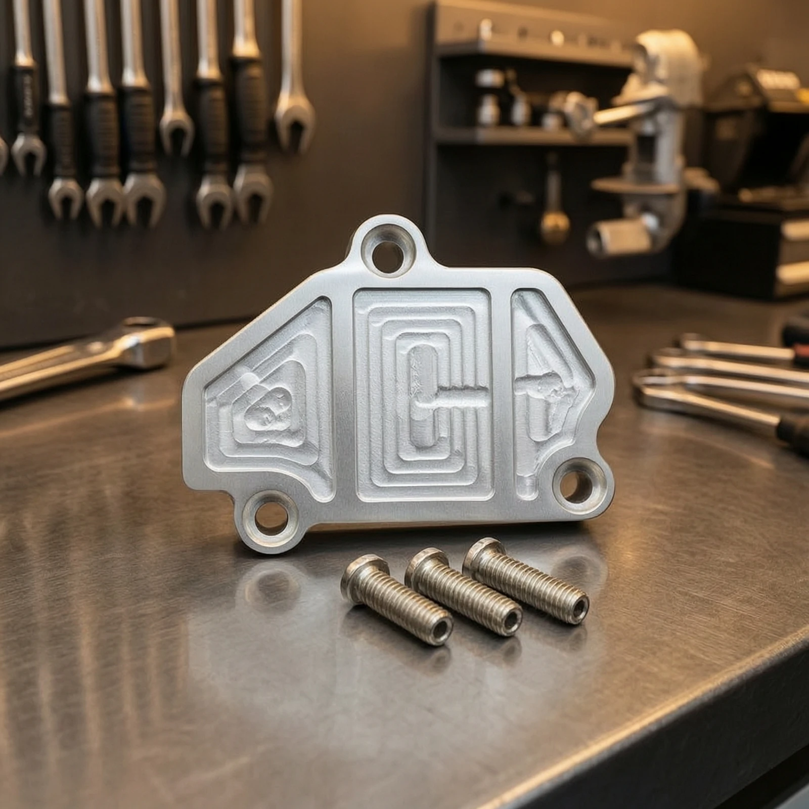 VTEC Solenoid Block Off Plate Cnc-machined Silver Finish Quick Install Low-profile Engine Part for VVT Setups